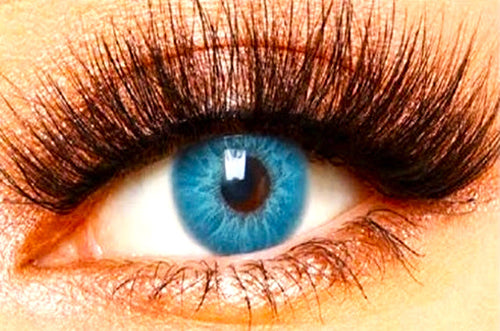 Dopamine Blue Burst Contact Lenses